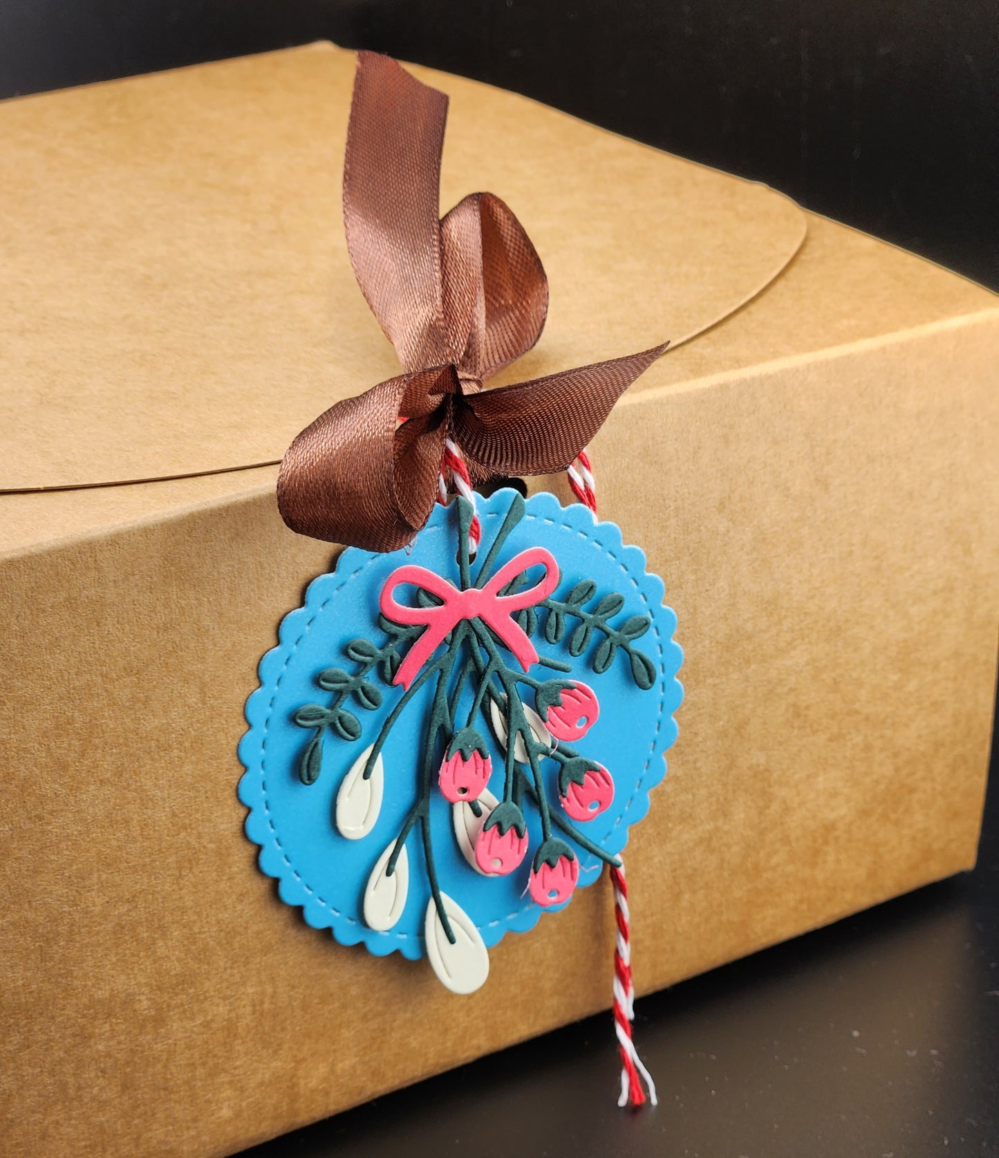 Empty Box + Christmas Flowers Gift Tags