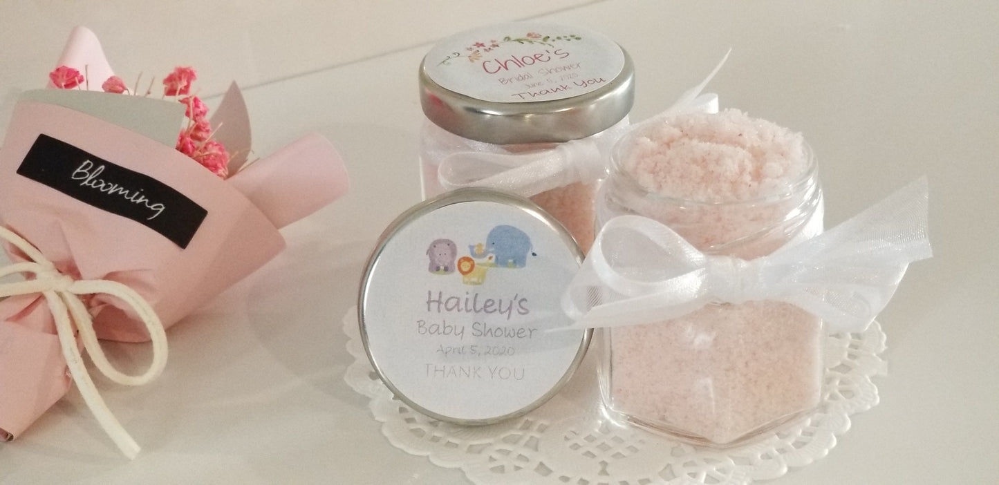 Personalized Sugar Scrub Favors