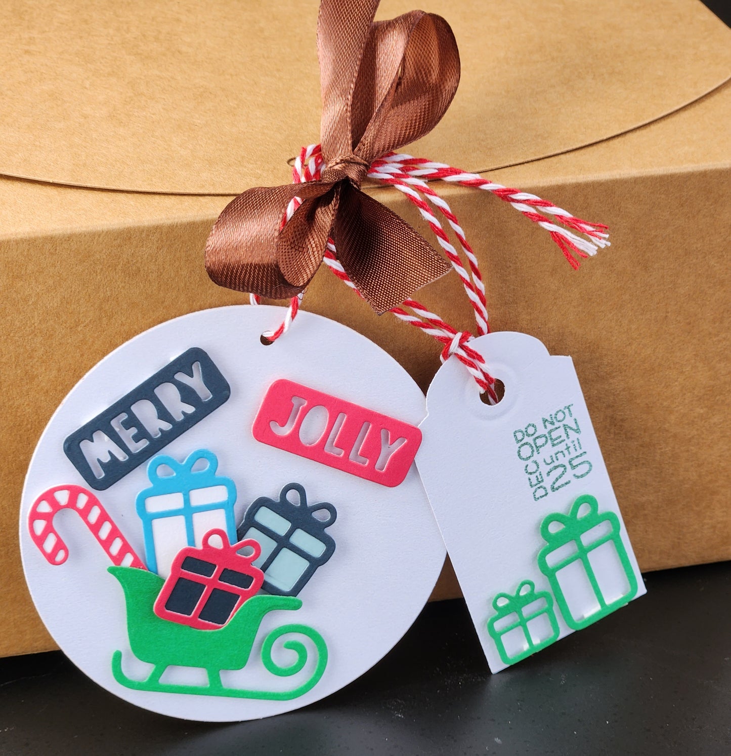 Empty Box + Christmas Gift Tags