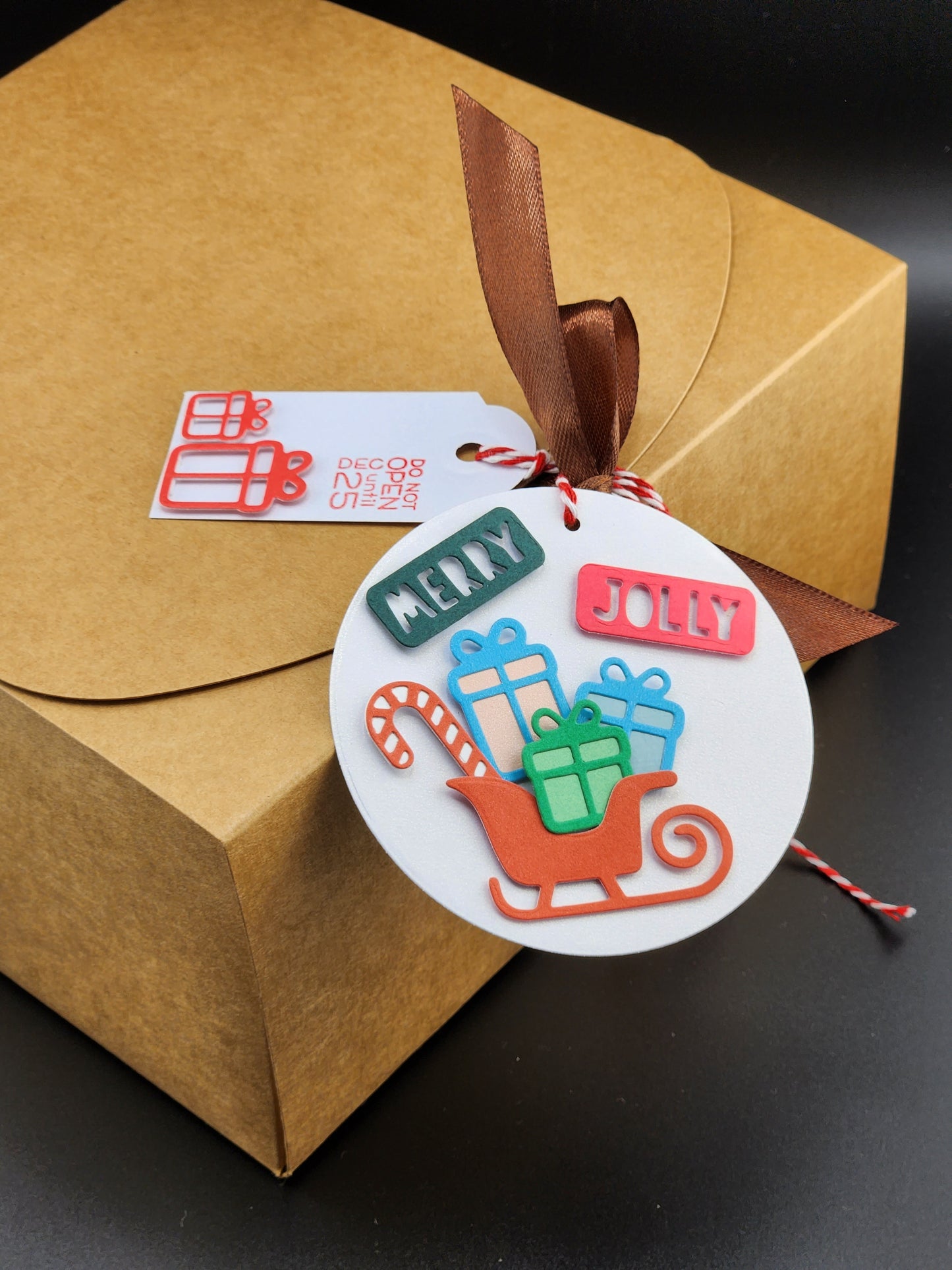 Empty Box + Christmas Gift Tags