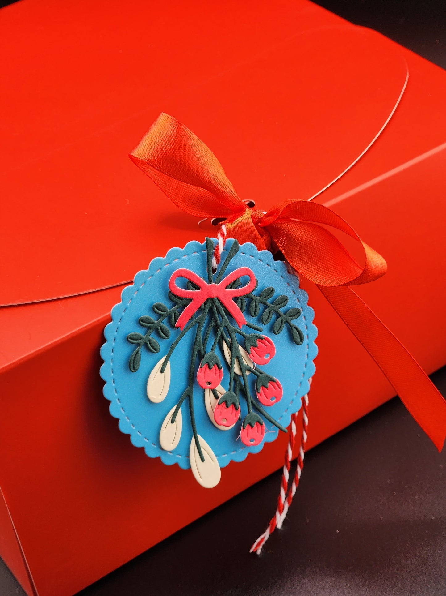 Empty Box + Christmas Flowers Gift Tags