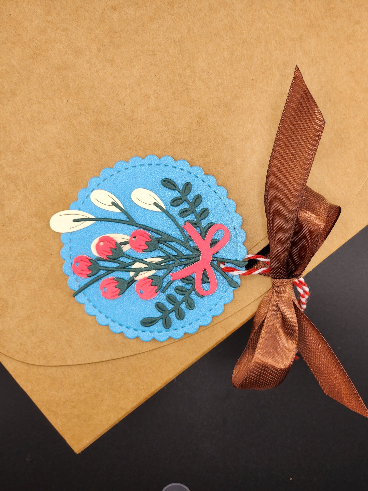Empty Box + Christmas Flowers Gift Tags