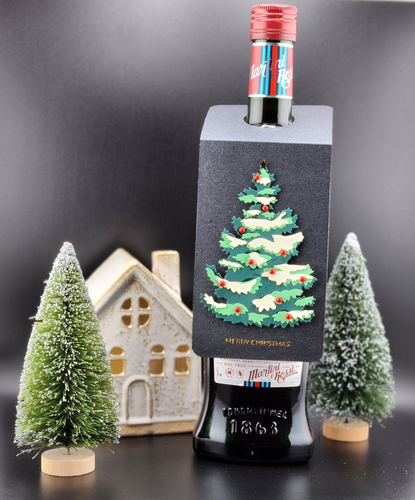 Christmas Tree Wine Tag