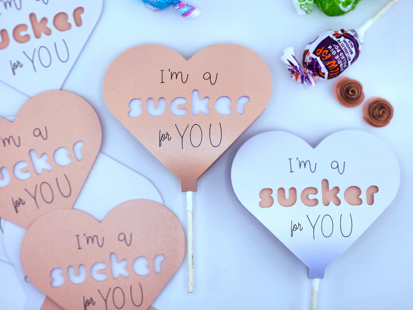 "I'm a sucker for you" Valentine's Day Lollipop Holders