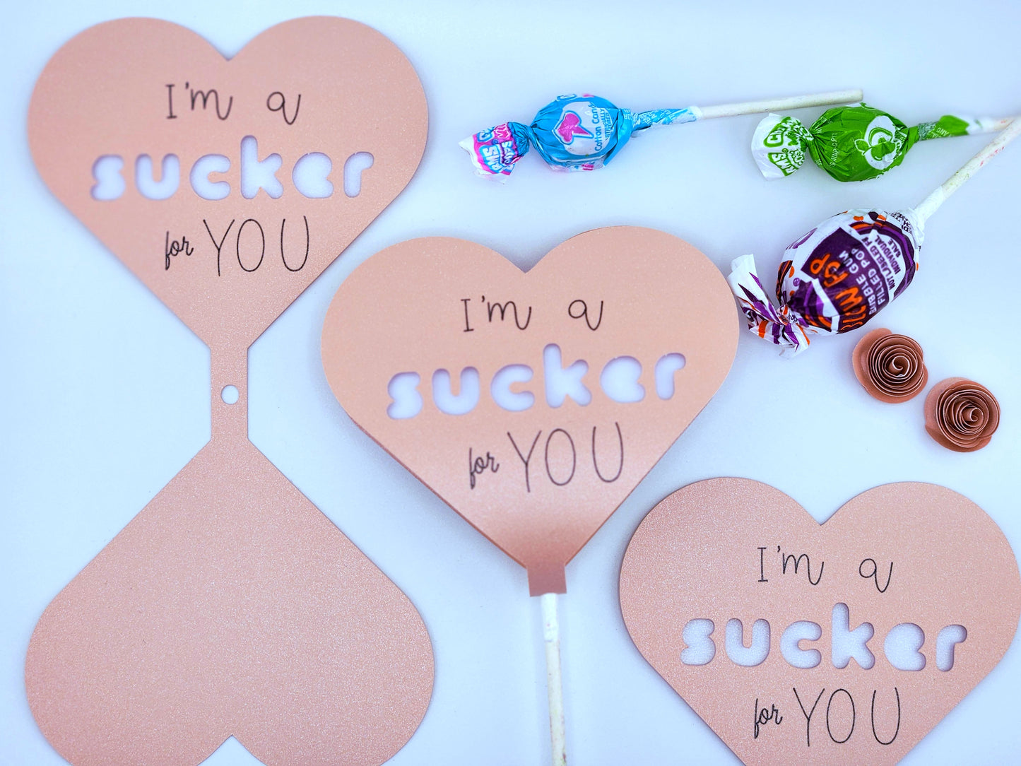 "I'm a sucker for you" Valentine's Day Lollipop Holders