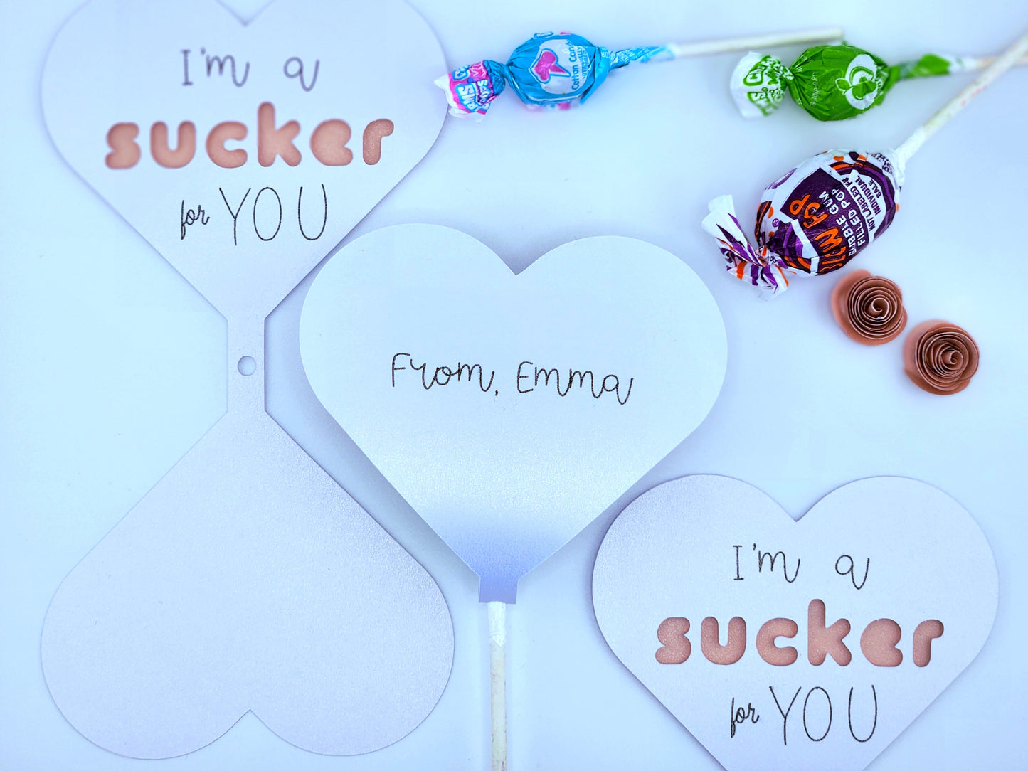 "I'm a sucker for you" Valentine's Day Lollipop Holders