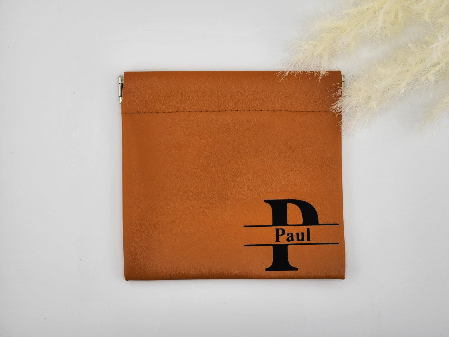 Timeless Personalized Vegan Leather Pouch