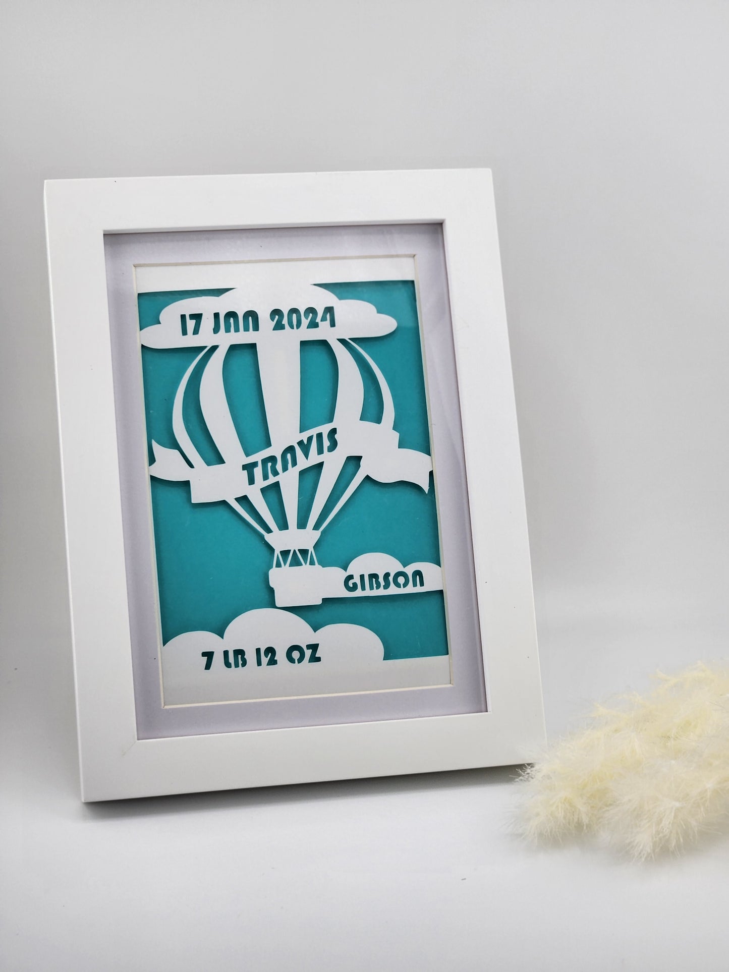 Personalized Baby Birth Stats Frame