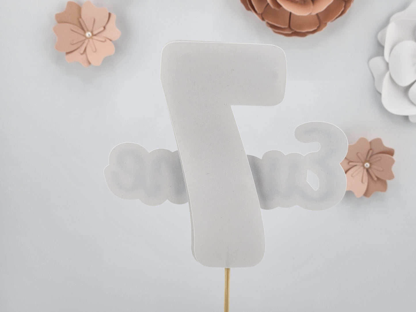 Custom Big Number & Name Cake Topper