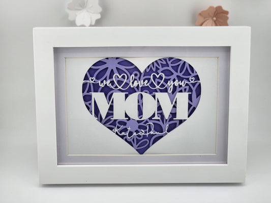 "We love you Mom" Personalized Frame