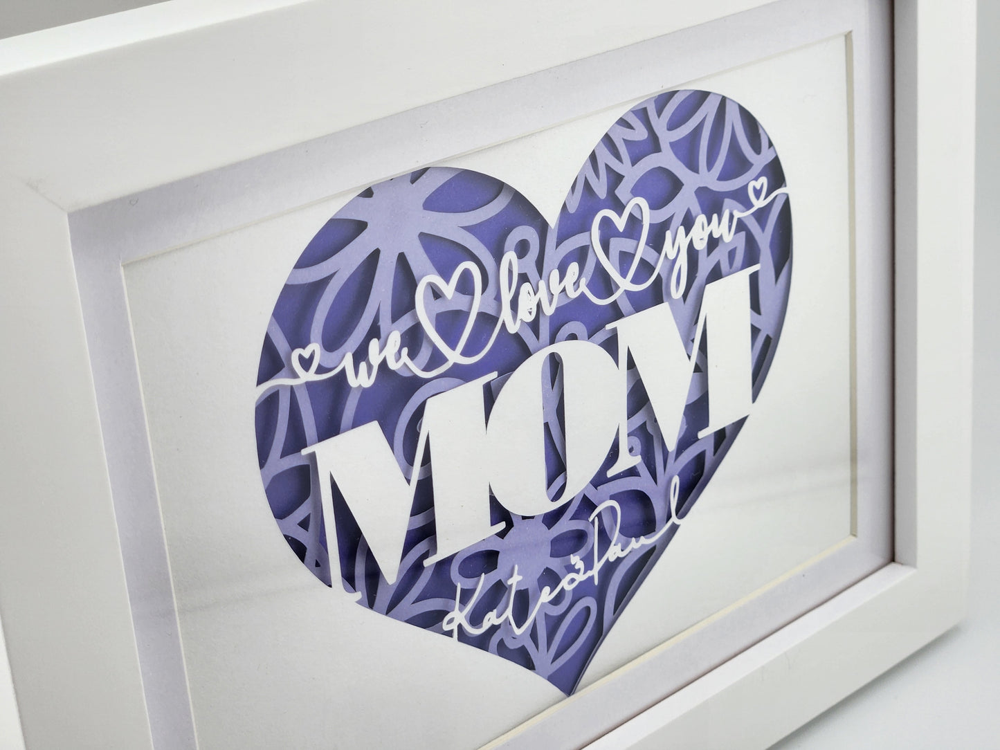 "We love you Mom" Personalized Frame