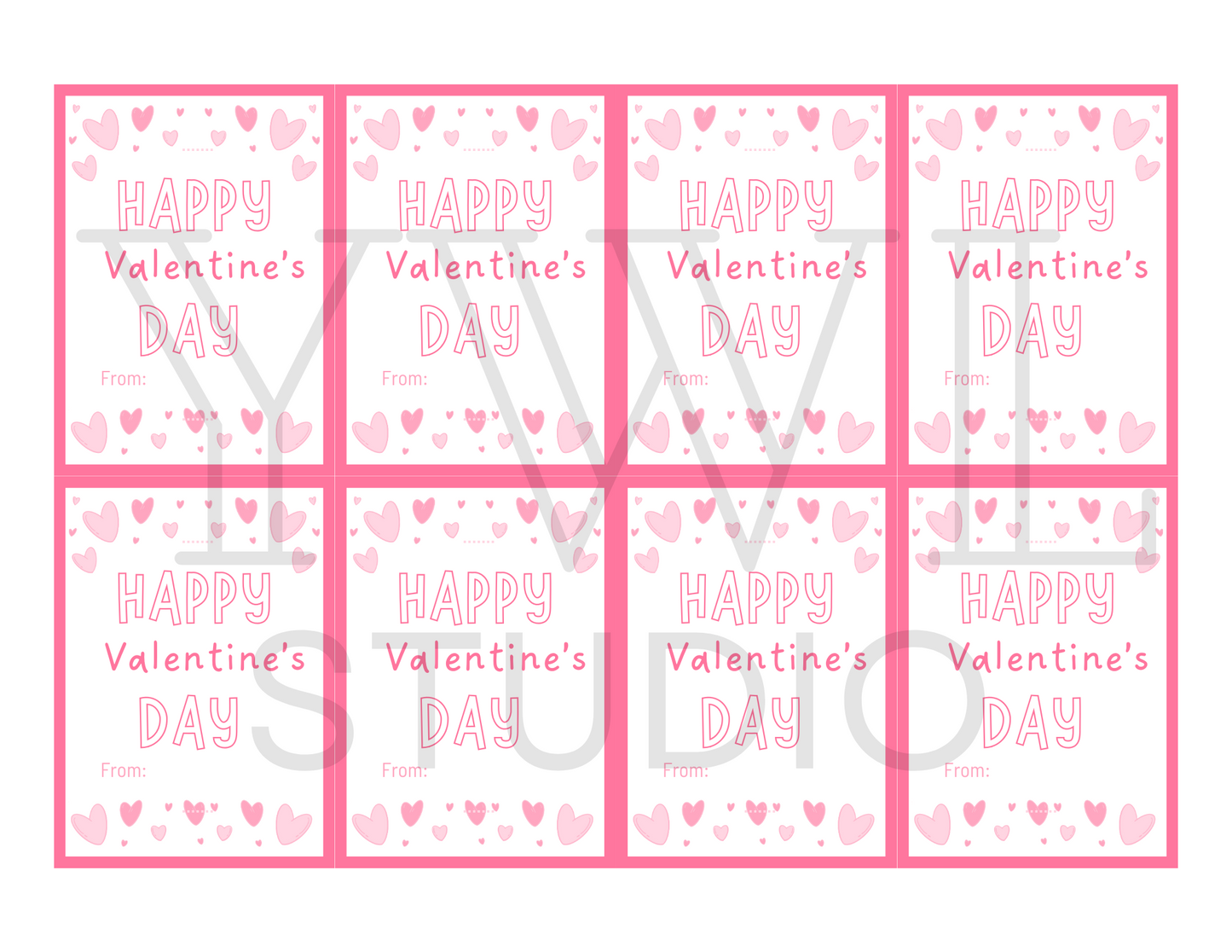 *Digital Download* Happy Valentine's Day Gift Tags Printable