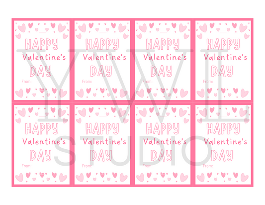 *Digital Download* Happy Valentine's Day Gift Tags Printable